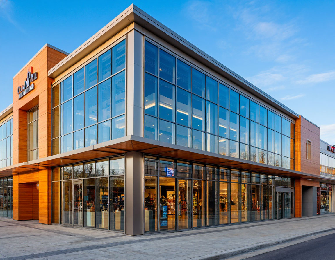 Алюминиевые конструкции для торговых центров