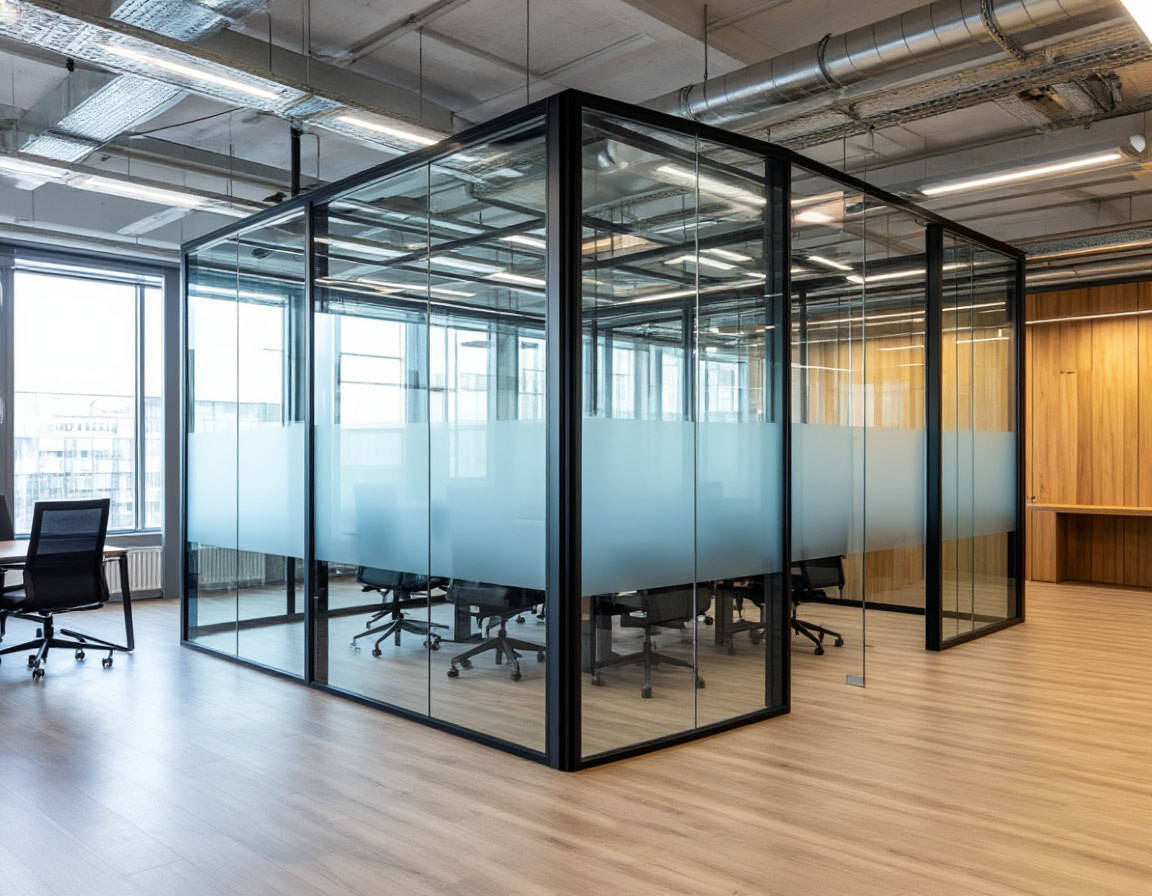 Офисные алюминиевые перегородки